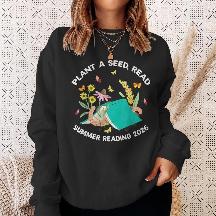 Plant a Seed Read Summer Reading 2026 Butterfly Book Floral Sweatshirt Gifts for Her Plant a Seed Read Summer Reading 2026 Butterfly Book Floral Sweatshirt Gifts for Her