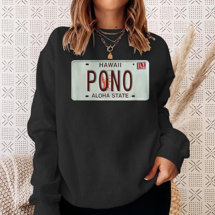 Pono ヴィンテージ ハワイ ナンバープレート スウェットシャツ 彼女への贈り物
