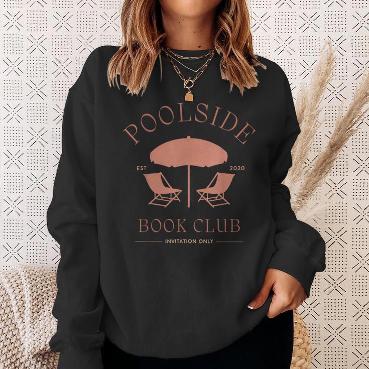 Poolside Book Club Summer Reading Book Lover Swimming Shirt Men Women Sweatshirt Gifts for Her
