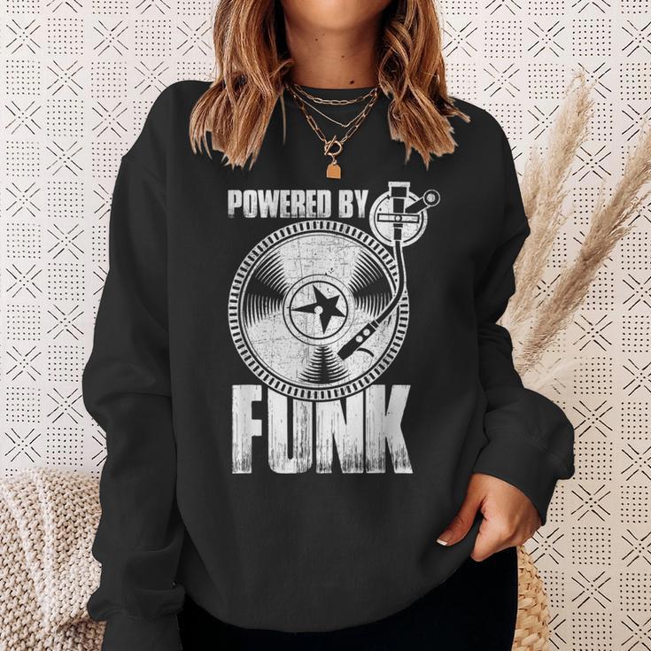 Powered By Funk Music 70年代 & 80年代 ビニール スウェットシャツ 彼女への贈り物