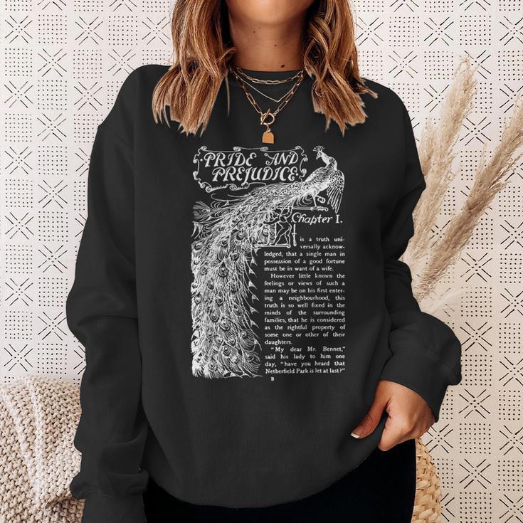 Pride And Prejudice Women Jane Austen Books Sweatshirt Gifts for Her