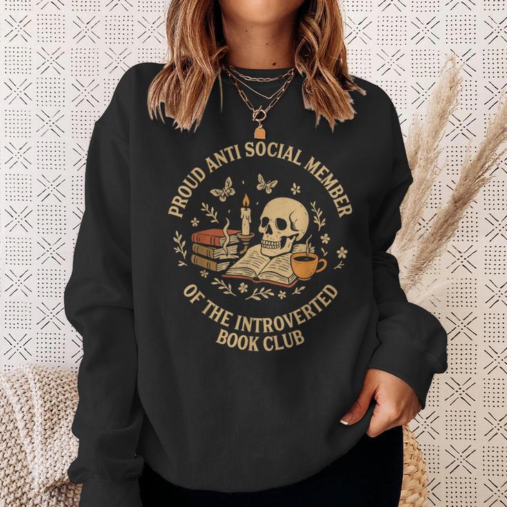 Proud Anti Social Member Of Introverted Book Club Vintage Sweatshirt Gifts for Her Proud Anti Social Member Of Introverted Book Club Vintage Sweatshirt Gifts for Her
