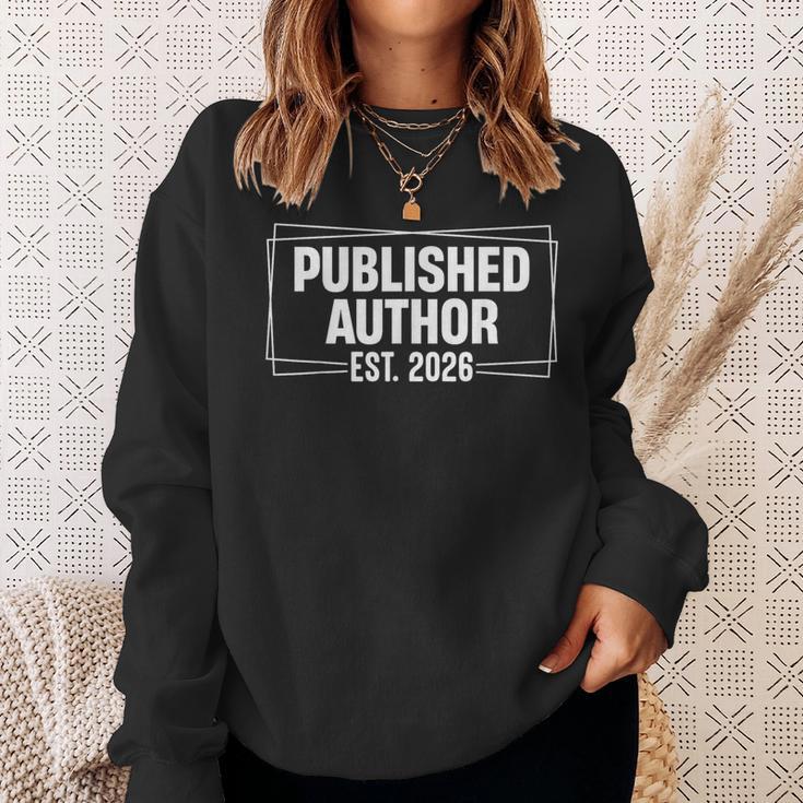 Published Author Est 2026 Writer Life Book Lover Sweatshirt Gifts for Her