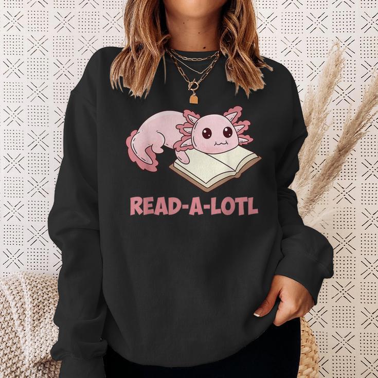 Read-A-Lotl Axolotl Books Reader Sweatshirt Gifts for Her