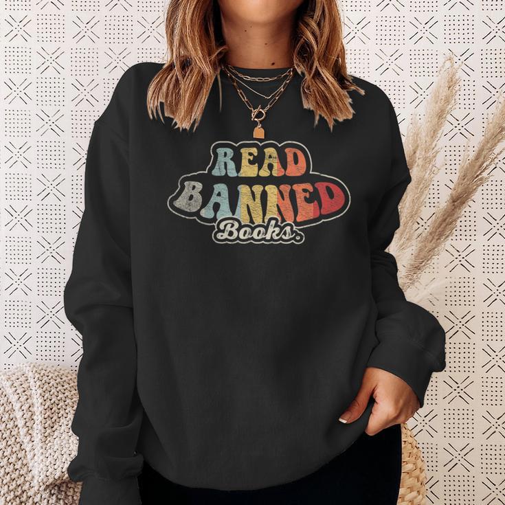 Read Banned Books Advocacy Literature Support Sweatshirt Gifts for Her