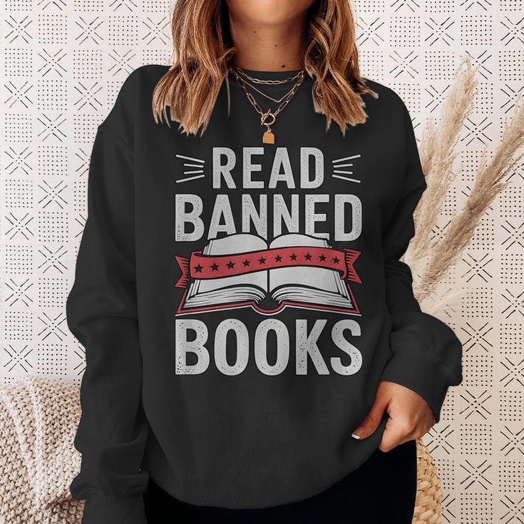 Read Banned Books Literary Rebel Style Sweatshirt Gifts for Her Read Banned Books Literary Rebel Style Sweatshirt Gifts for Her