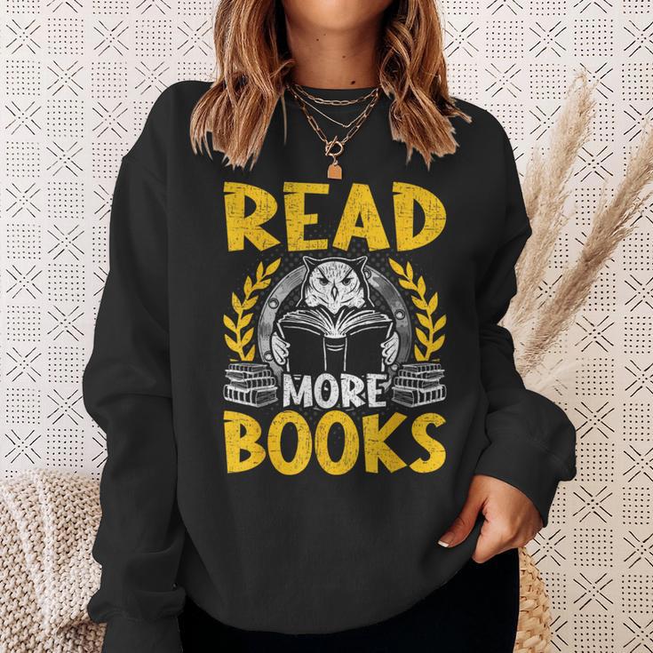 Read More Books Book Lovers Reading Sweatshirt Gifts for Her