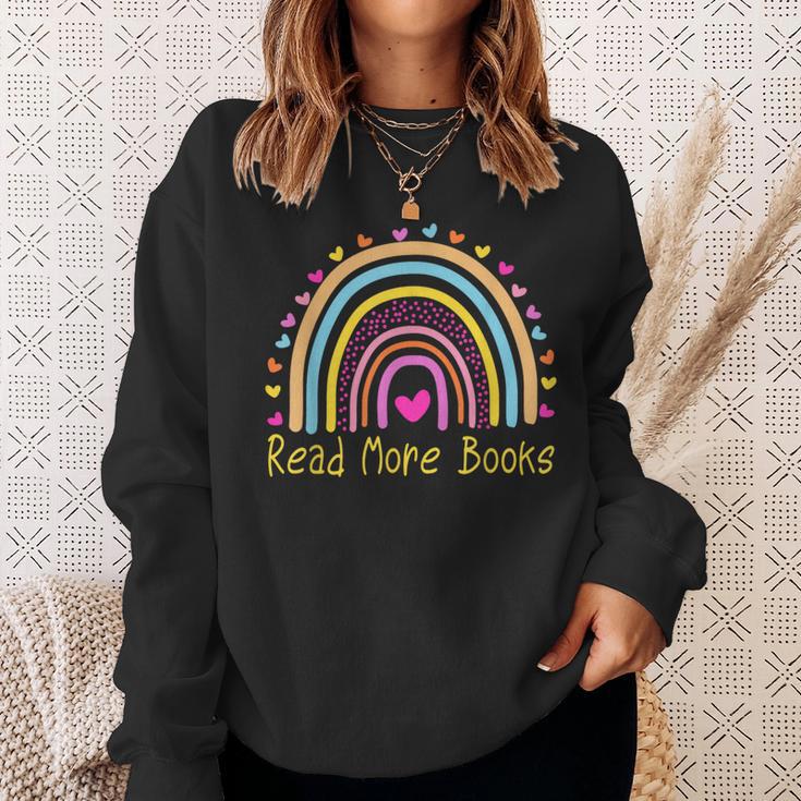 Read More Books English Teacher Rainbow Sweatshirt Gifts for Her
