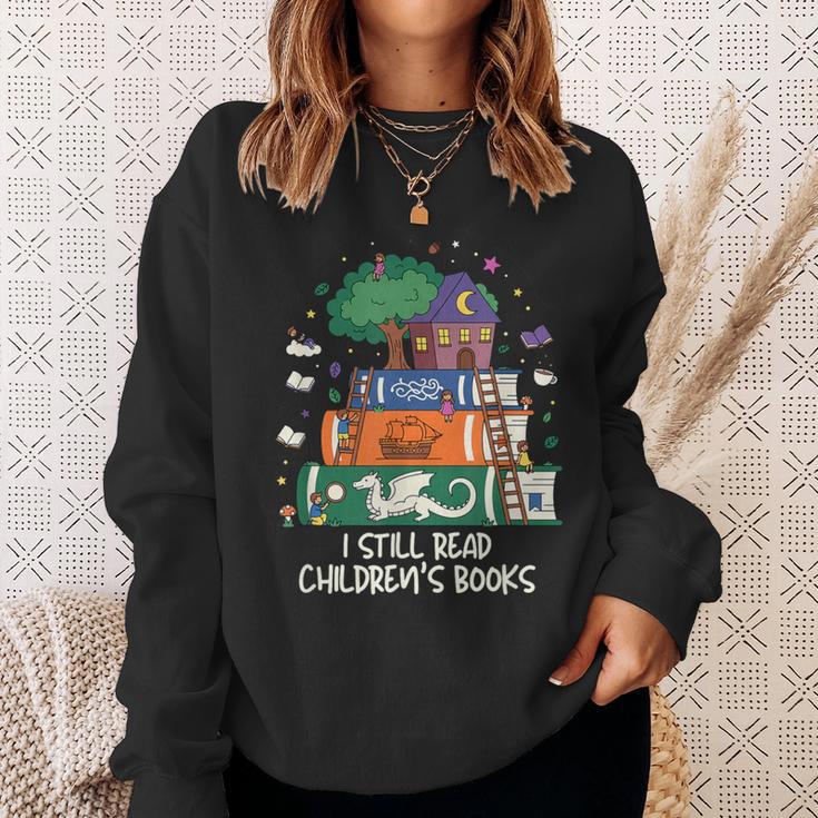 I Still Read Children's Books Fantasy Storybook Reader Sweatshirt Gifts for Her