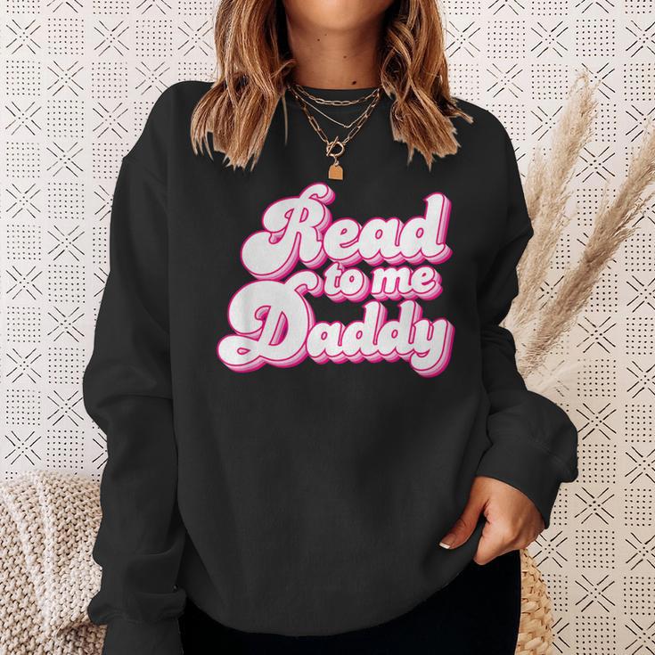 Read To Me Daddy Cute Book Lover Sweatshirt Gifts for Her