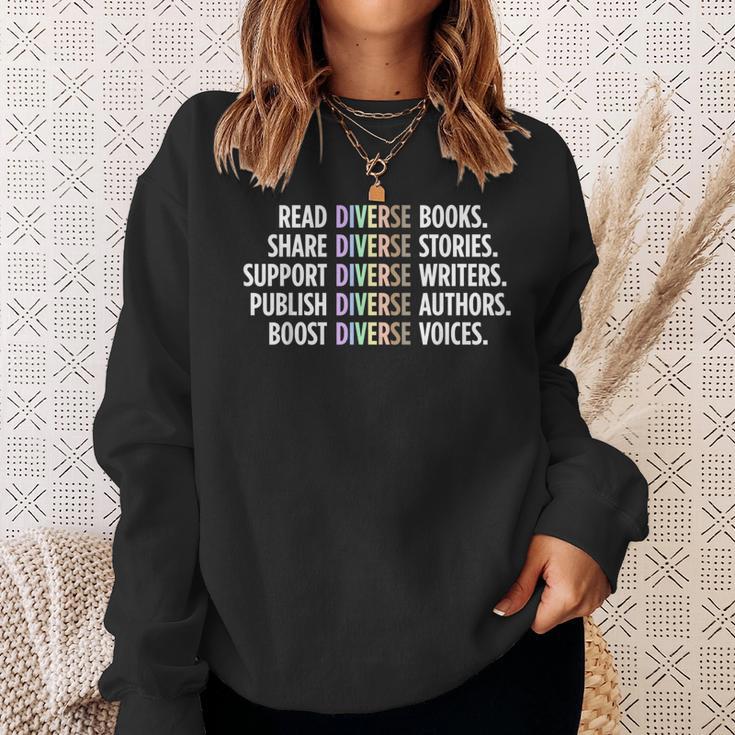 Read Diverse Books Bookish Publishing Diversity Writing Sweatshirt Gifts for Her Read Diverse Books Bookish Publishing Diversity Writing Sweatshirt Gifts for Her