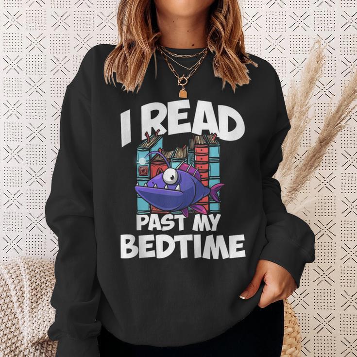 I Read Past My Bedtime Book Bookworm Sweatshirt Gifts for Her