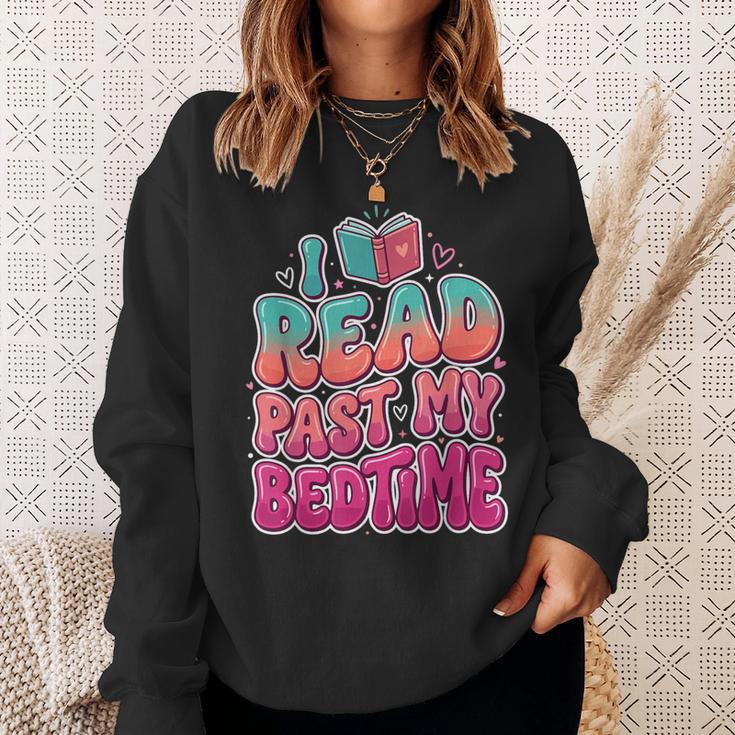 I Read Past My Bedtime Book Lover Bookworm Sweatshirt Gifts for Her I Read Past My Bedtime Book Lover Bookworm Sweatshirt Gifts for Her