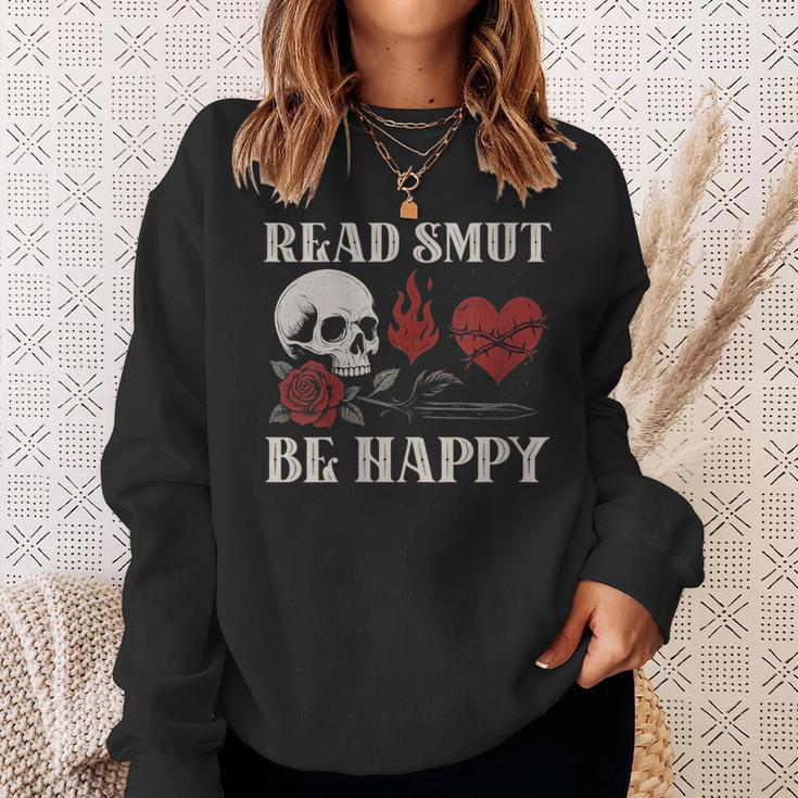 Read Smut Be Happy Dark Romance Merch Smutt Book Lover Women Sweatshirt Gifts for Her Read Smut Be Happy Dark Romance Merch Smutt Book Lover Women Sweatshirt Gifts for Her
