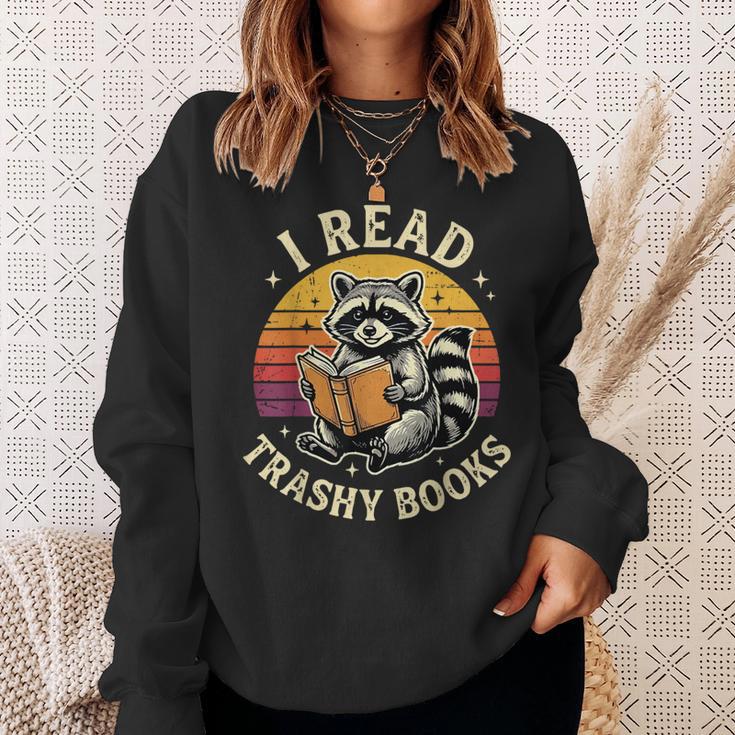 I Read Trashy Books Raccoon Sweatshirt Gifts for Her