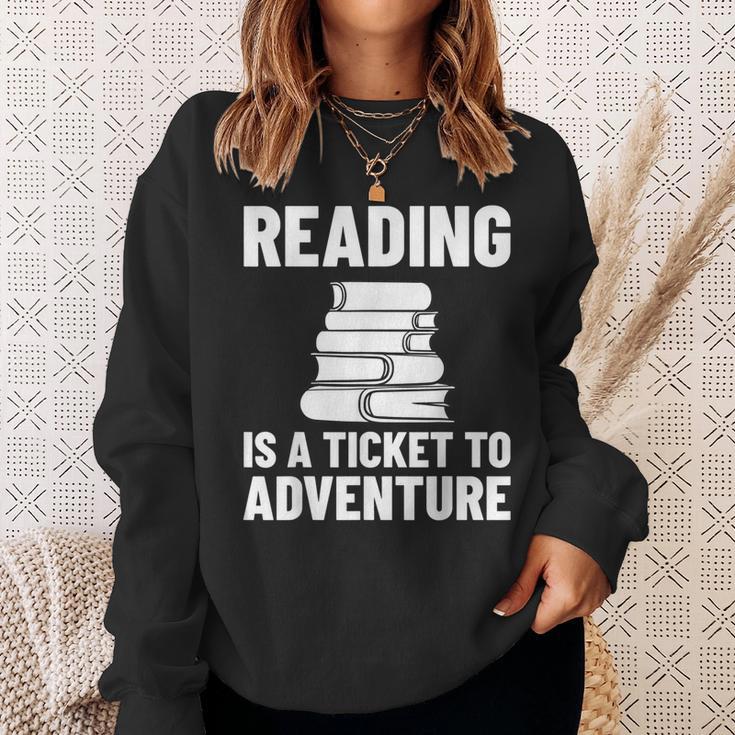 Reader Book Reading Bookworm Librarian Sweatshirt Gifts for Her