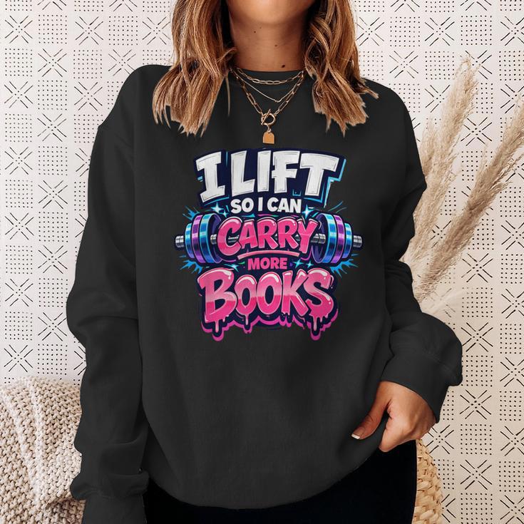 Reader Workout Lift More Books Reading Lover Humor Sweatshirt Gifts for Her