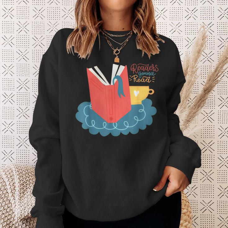 Readers Gonna Read Book Lover Coffee Lazy Weekend Sweatshirt Gifts for Her