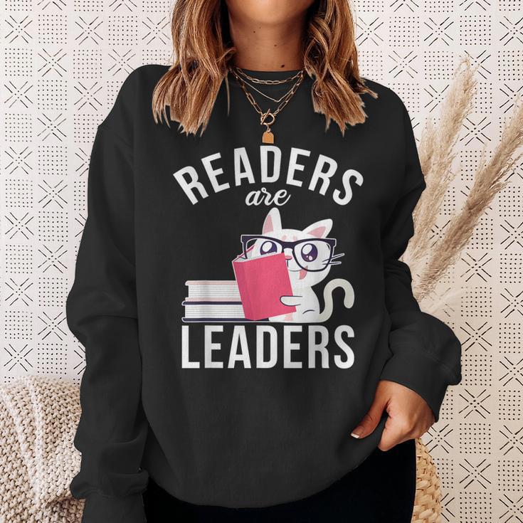 Readers Are Leaders Book Reading Sweatshirt Gifts for Her Readers Are Leaders Book Reading Sweatshirt Gifts for Her