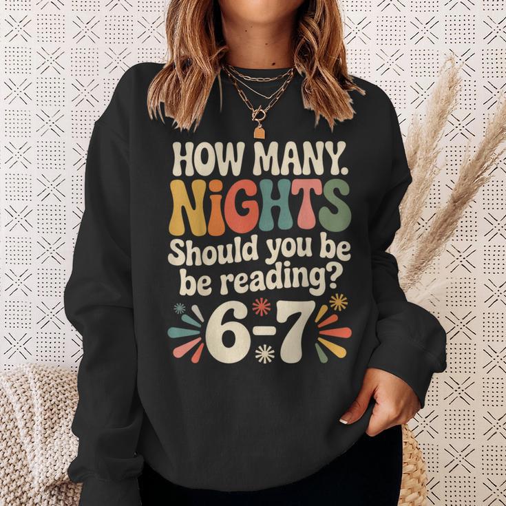 Reading 6 7 Six Seven Meme English Teacher Book Lover Sweatshirt Gifts for Her Reading 6 7 Six Seven Meme English Teacher Book Lover Sweatshirt Gifts for Her