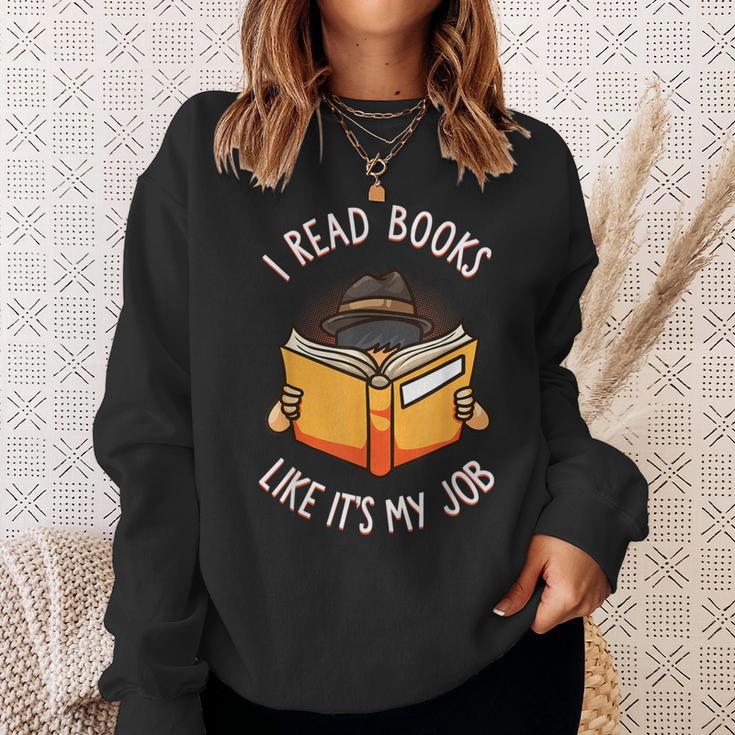 Reading Book Lover Librarian Bibliophile Teacher Sweatshirt Gifts for Her
