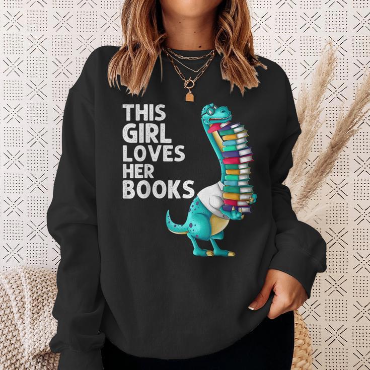 Reading Books For Girl Kids Bookworm Story Reader Sweatshirt Gifts for Her