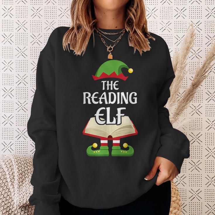 Reading Elf Family Matching Group Christmas Books Sweatshirt Gifts for Her