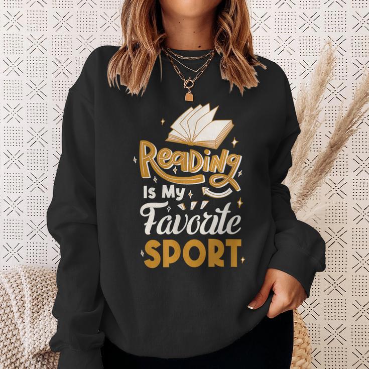 Reading Is My Favorite Sport Read Books For a Bookworm Sweatshirt Gifts for Her