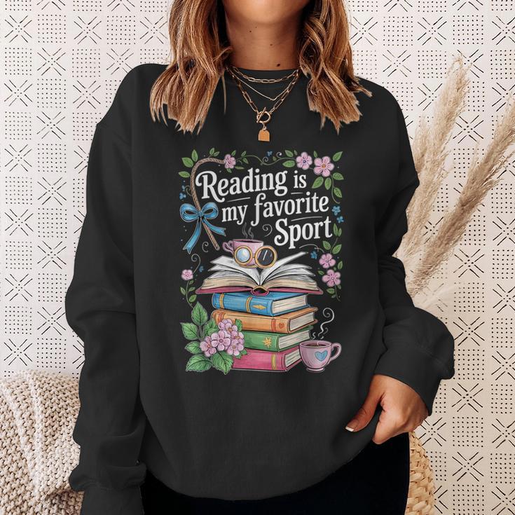 Reading Is My Favorite Sport Reader Book Lovers Sweatshirt Gifts for Her