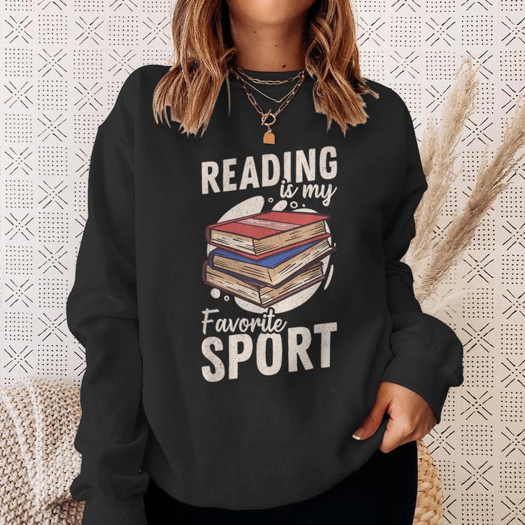 Reading Is My Favorite Sport Reader Books Novel Lecture Sweatshirt Gifts for Her Reading Is My Favorite Sport Reader Books Novel Lecture Sweatshirt Gifts for Her