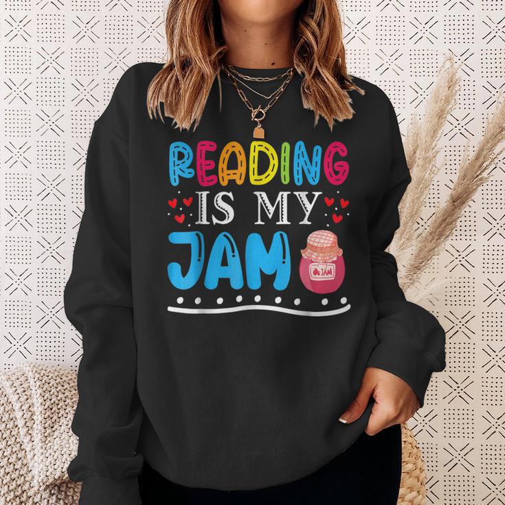 Reading Is My Jam I Love To Read Books Boy Girl Sweatshirt Gifts for Her Reading Is My Jam I Love To Read Books Boy Girl Sweatshirt Gifts for Her