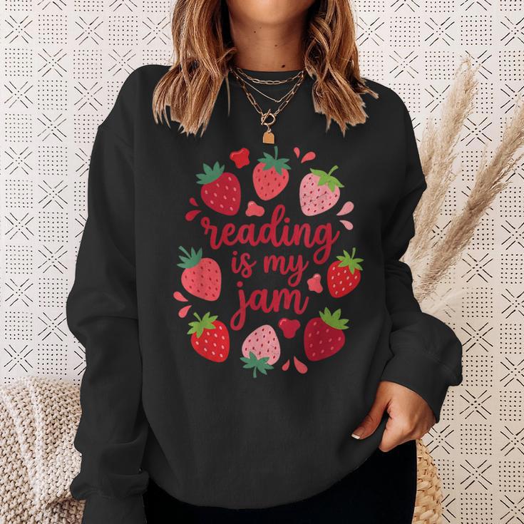 Reading Is My Jam I Love To Read Books Lover Girl Sweatshirt Gifts for Her