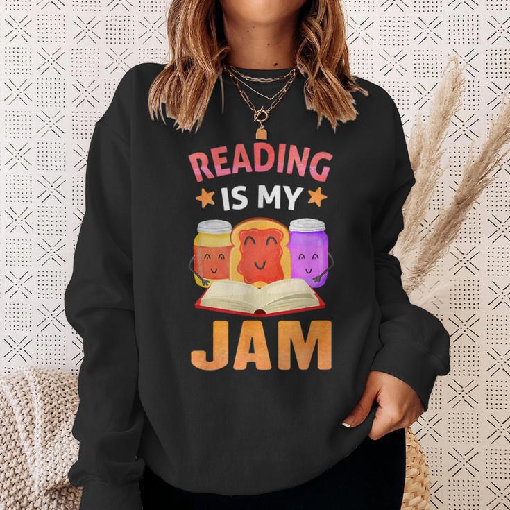Reading Is My Jam I Love To Read Books Sweatshirt Gifts for Her