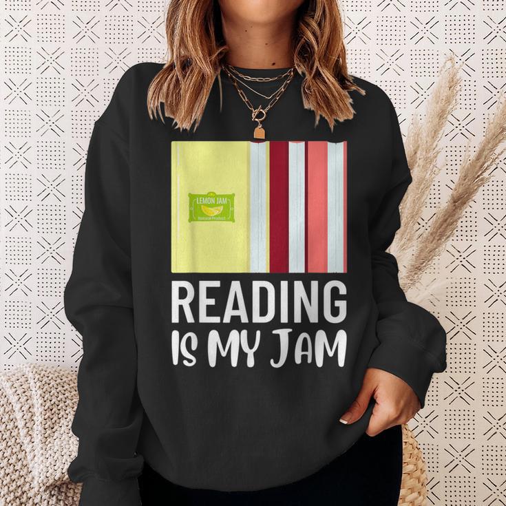 Reading Is My Jam Quote Teachers And Books Lovers For Men Women Kids Sweatshirt Gifts for Her