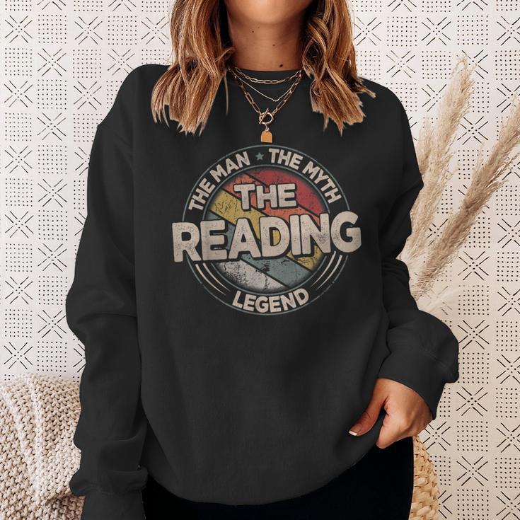 The Reading Legend Retro Books Men Reading Sweatshirt Gifts for Her