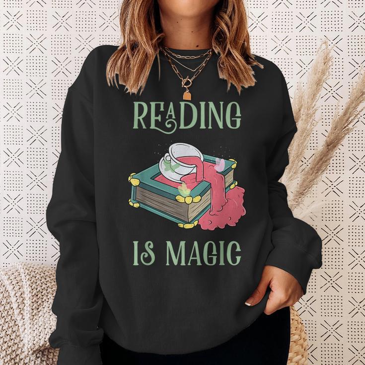 Reading Is Magic Book Reader Sweatshirt Gifts for Her Reading Is Magic Book Reader Sweatshirt Gifts for Her