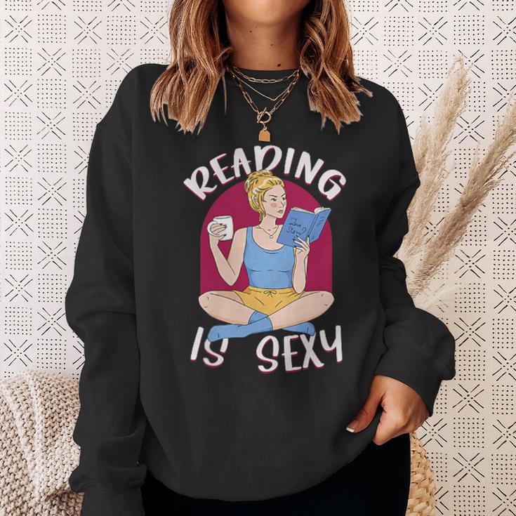 Reading Is Sexy Book Lover Fun Literary Sweatshirt Gifts for Her