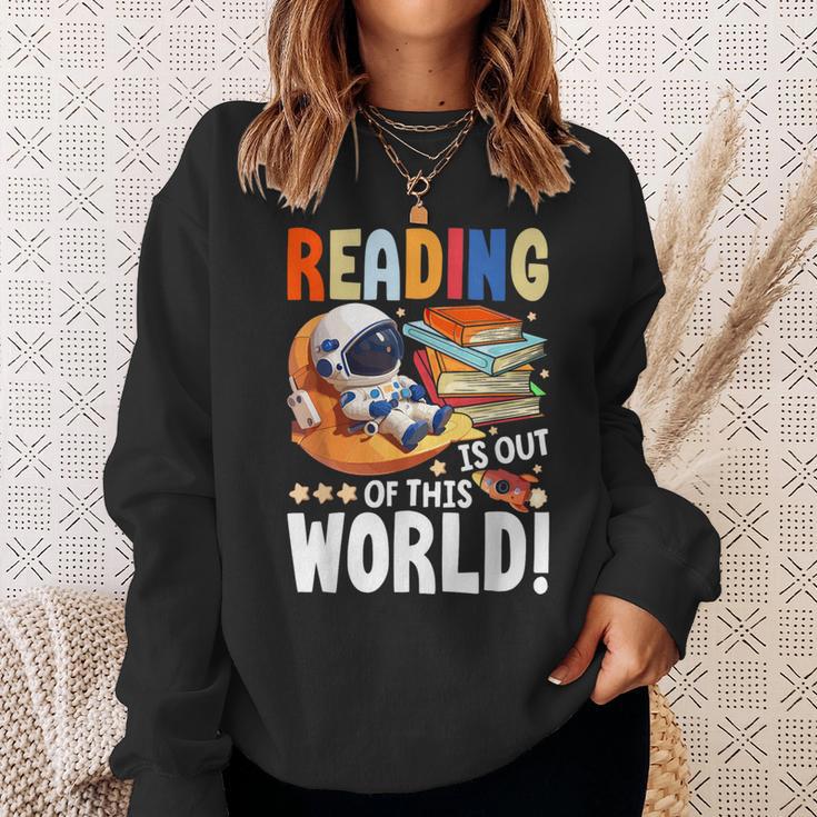 Reading Space Exploration Book Astronomy Lover Bookworm Sweatshirt Gifts for Her Reading Space Exploration Book Astronomy Lover Bookworm Sweatshirt Gifts for Her