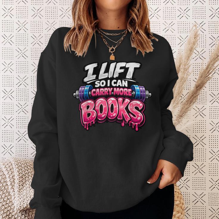 Reading Workout Lift So I Can Carry More Books Reader Sweatshirt Gifts for Her