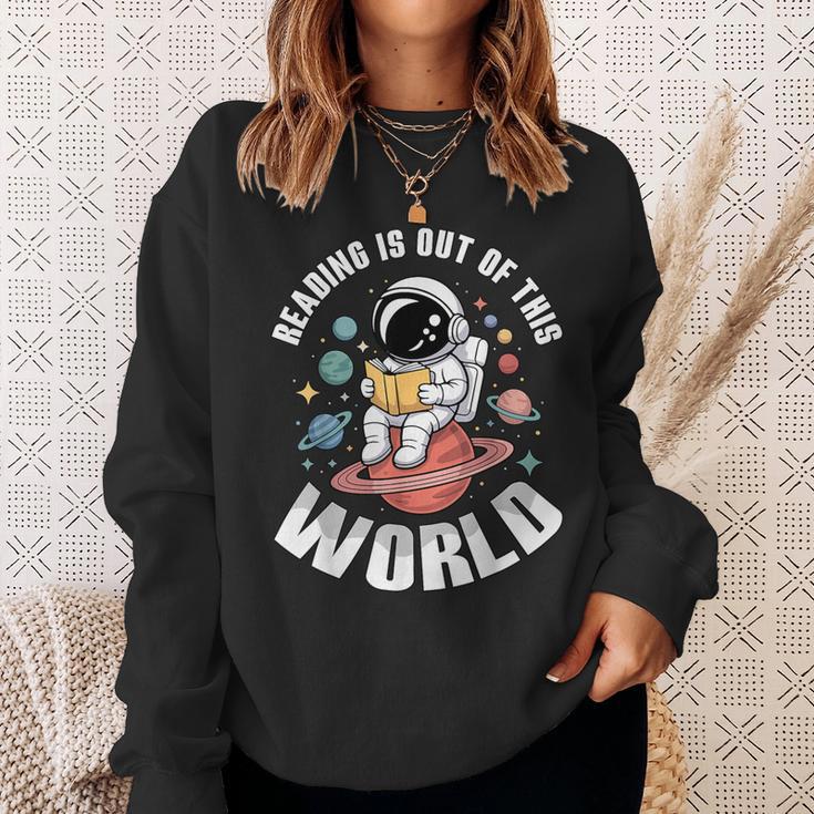 Reading Is Out Of This World Library Week World Book Day Sweatshirt Gifts for Her