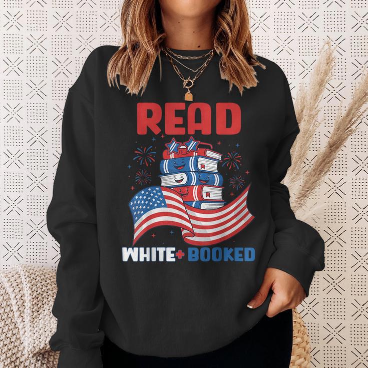 Red And Booked 4th Of July Patriotic Book Lover Art Sweatshirt Gifts for Her Red And Booked 4th Of July Patriotic Book Lover Art Sweatshirt Gifts for Her