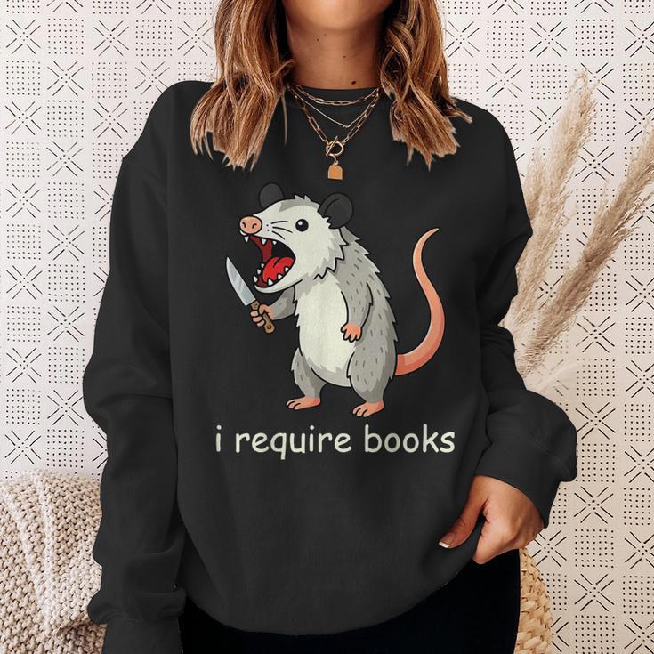 I Require Books Sweatshirt Gifts for Her