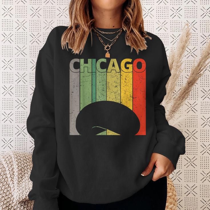 Retro Chicago Intage Chicago Bean Cloud Gate スウェットシャツ 彼女への贈り物