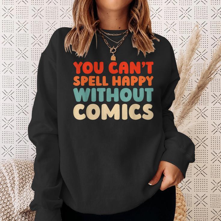 Retro Graphic Novels Superheroes Art Vintage Comic Books Sweatshirt Gifts for Her