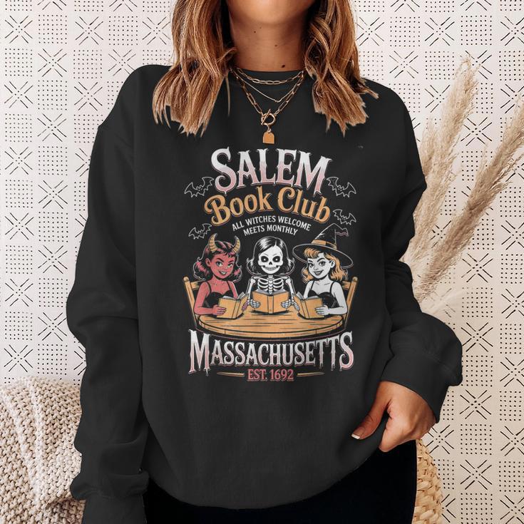 Retro Salem Book Club Bookish Witchy Spooky Halloween Sweatshirt Gifts for Her Retro Salem Book Club Bookish Witchy Spooky Halloween Sweatshirt Gifts for Her