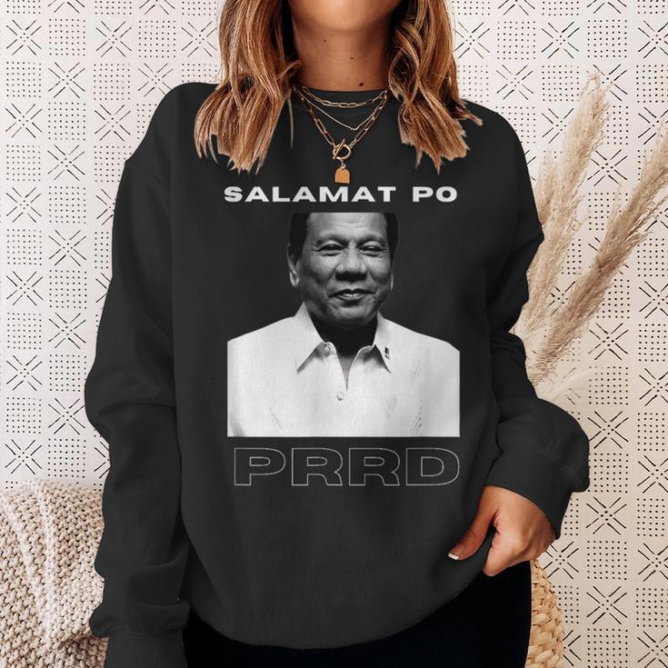 Salamat Po Prrd ありがとう社長ドゥテルテ・ピノイピネー スウェットシャツ 彼女への贈り物
