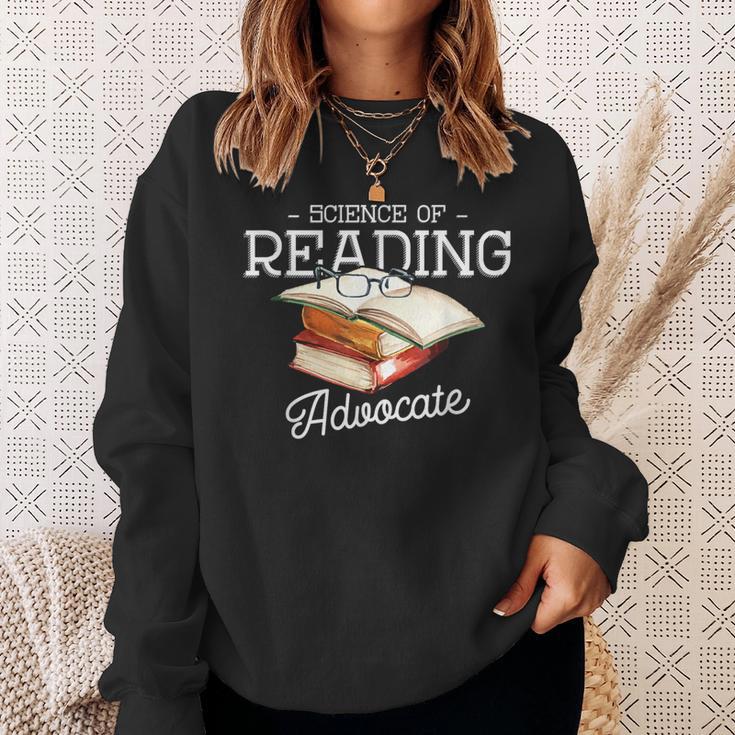 Science Of Reading Advocate Books Literature Book Reader Sweatshirt Gifts for Her Science Of Reading Advocate Books Literature Book Reader Sweatshirt Gifts for Her