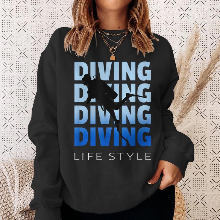 Scuba Diving Gearcuba Diving Equipment Dive スウェットシャツ 彼女への贈り物
