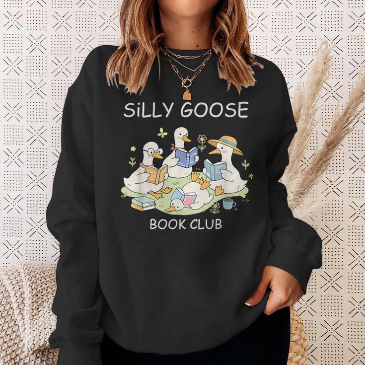 Silly Goose-Book Club Goose Reader Lover Bookish Sweatshirt Gifts for Her
