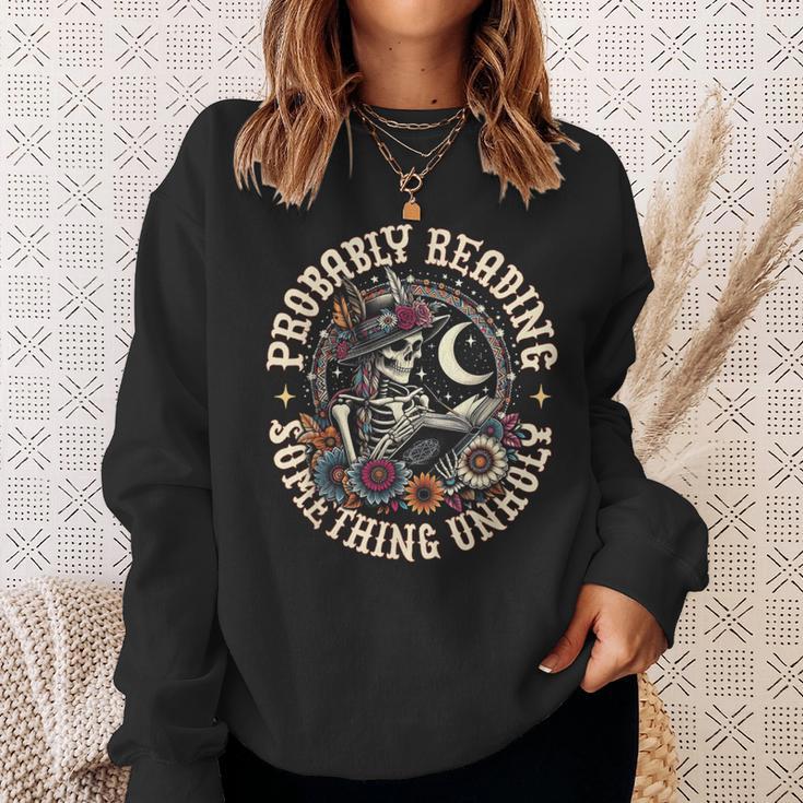 Is That Smutt Books Probably Reading Something Unholy Sweatshirt Gifts for Her
